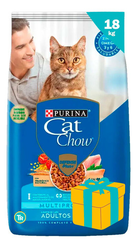 Alimento Cat Chow Adulto Pescado + Obsequio