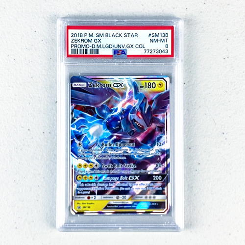 Psa 8 Zekrom Gx Promo Cartas Pokemon Tcg Psa