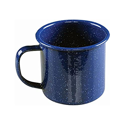 Taza De Café Esmaltada De 10 Onzas (azul)