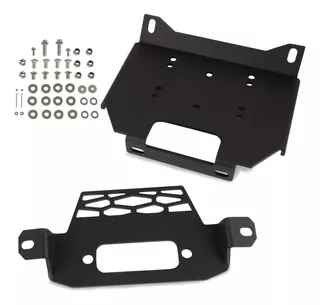 Winch Mount Plate Bracket Kit For Polaris Rzr Xp 1000 R...