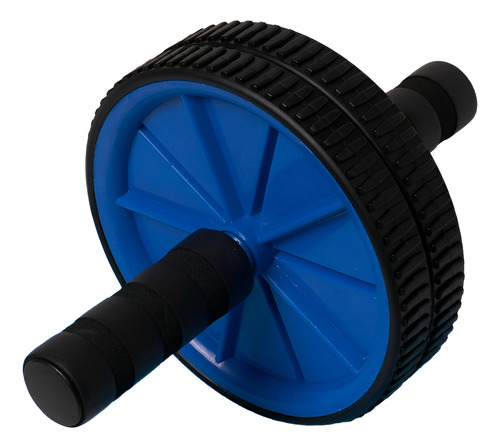 Rueda Doble Para Abdominales + Mini Mat Azul