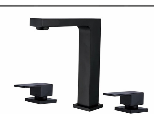 Misturador Lavatório Mesa Bica Alta 1175 Diamond Black Matte