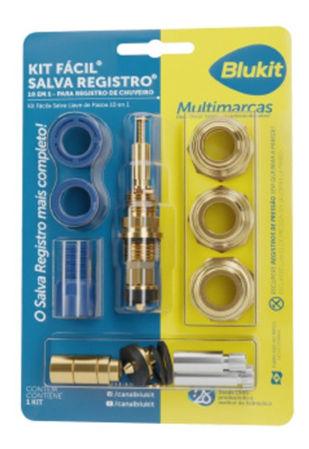 Reparo Chuveiro Kit Fácil Salva Registro 10 Em 1 Blukit