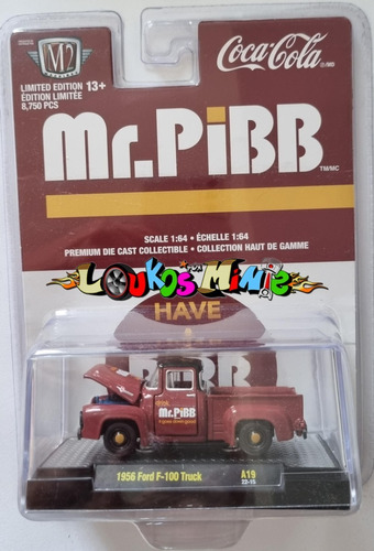 M2 Machines 1956 Ford F-100 Truck Coca-cola Mr.pibb A19