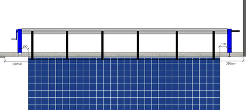 Enrolador De Capa Térmica Piscina 3x25m + Firme E Resistente