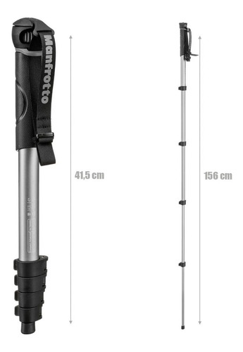 Imagem 2 de 4 de Monopé Manfrotto Compact Advanced 4 Seções 156 Cm - Até 3kg
