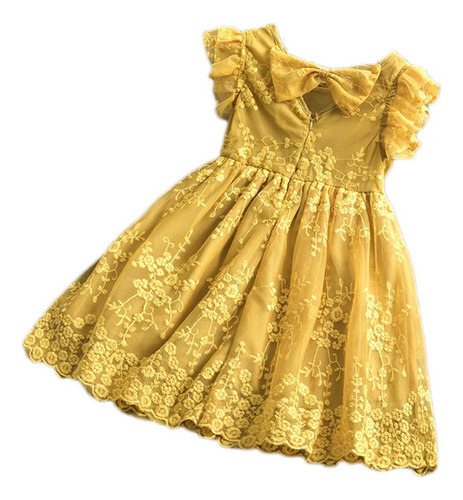 Vestido De Princesa De Encaje D/fiesta De Cumpleaños P/niñas