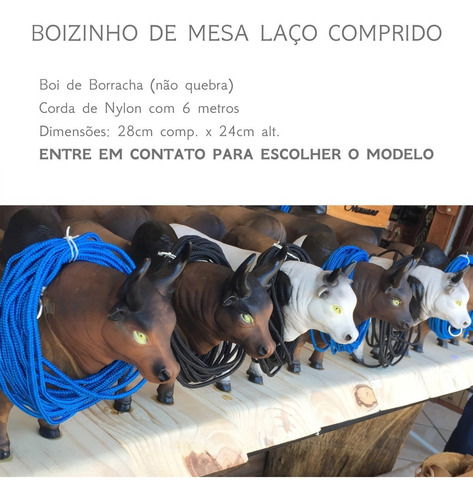Boizinho Boi Parado Laço Comprido + Corda Grátis