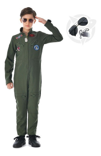 2024 Traje De Piloto For Niños Top Gun Mono De Uniforme