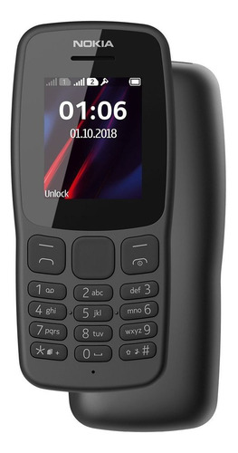 Nokia 106 (2018) Dual SIM 4 MB gris oscuro 4 MB RAM