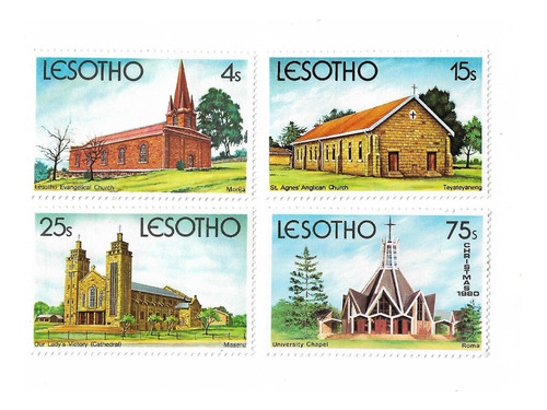 Lesotho 1980 Ex Basutoland Inglesa Navidad Serie Mint 405/8