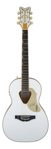 Guitarra Electroacústica Gretsch Acoustic Collection G5021E Rancher G5021WPE para diestros blanca laurel brillante