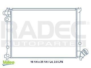 Radiador Peugeot 406 1995-1996 L4 2.0 Lts C/aire Estandar