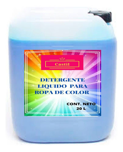 Detergente Liquido Ropa De Color 20 L