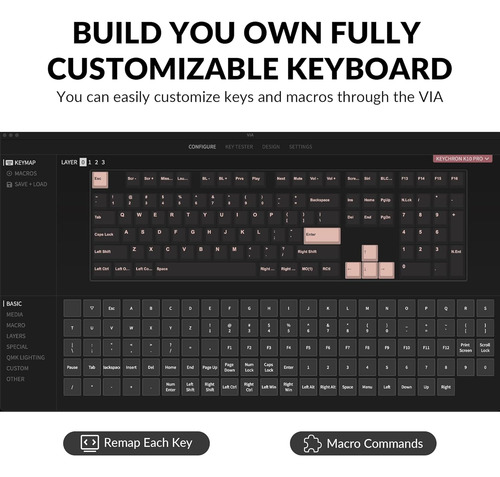 Keychron K10 Pro Wireless Custom Mechanical Keyboard, Qmk...