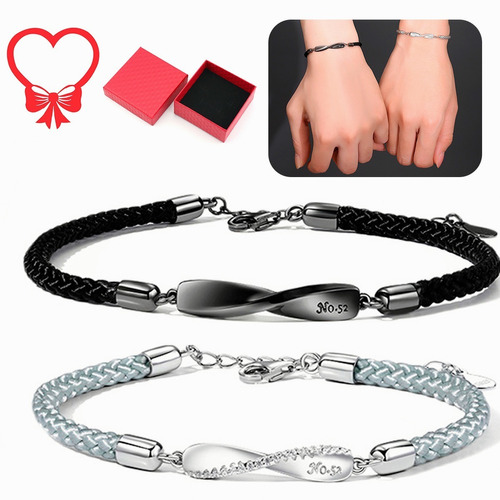 Pareja Pulsera Mobius Anillo Regalo De San Valentín