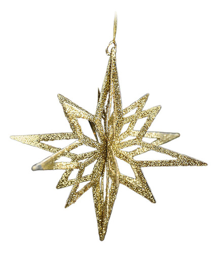 Adorno Colgante Para De Navidad, Adornos Estrella Poligonal