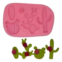 Comprar  Molde Silicona Cactus Flor Repostería Fondant Porcelana