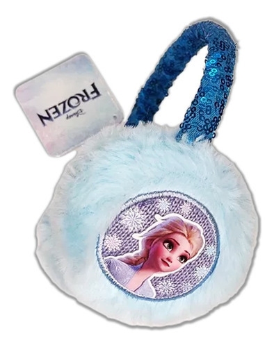 Orejeras Peludas Niños Infantil Peluche Invierno Disney Color frozen celeste