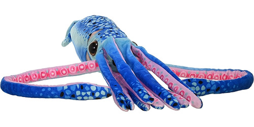 Peluche Calamar  Animal Para Niños Azul