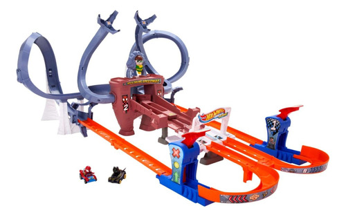 Hot Wheels Racerverse Circuito Telaraña De Spider-man 