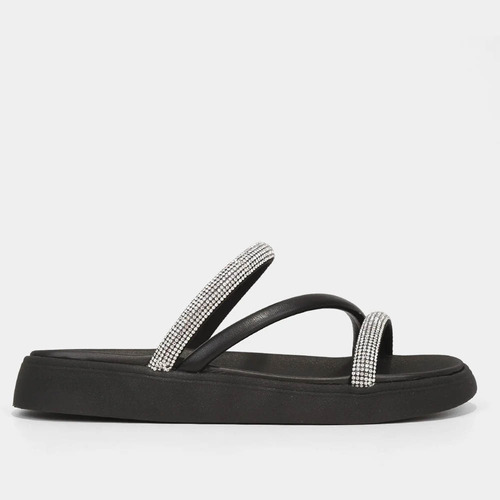 Rasteirinha Moleca Birken Strass Conforto Lançamento + Cores