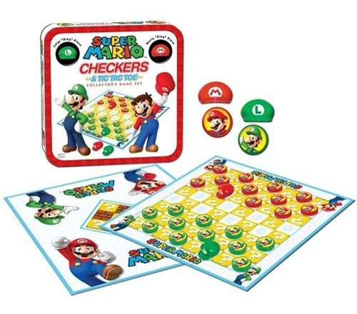 Combo De Super Mario Checkers / Tic Tac Toe