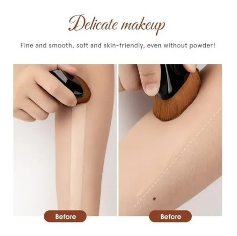 Imagen 5 de 5 de Brocha Cepillo Ovalada Para Aplicar Maquillaje / Base