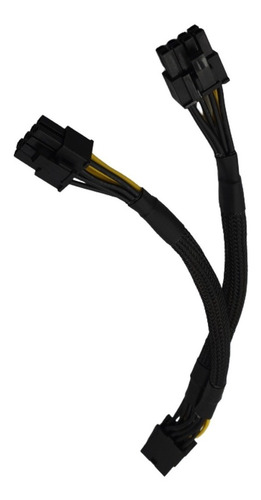 Imagen 3 de 7 de Cable Adaptador Splitter 8 Pin A 2x Pcie 8 Pin 6+2 Reforzado