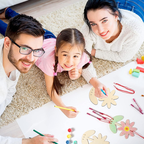 Geetery 12 Piezas De Manualidades De Flores Para Niños Kit D