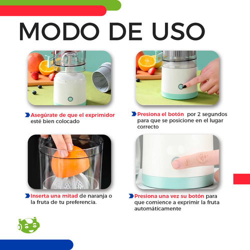 Exprimidor Eléctrico Exprimidor De Frutas Generic I Blanco