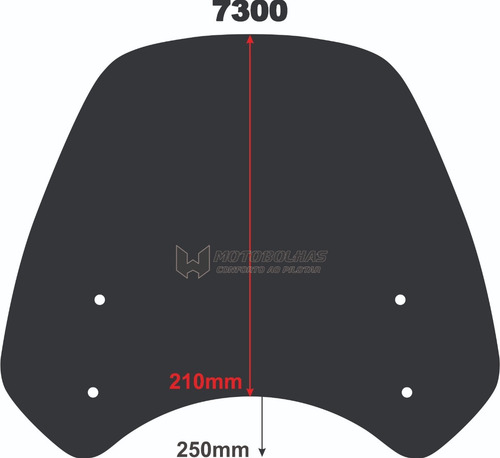 Imagem 6 de 9 de Bolha Parabrisa Moto Triumph Bonnevillstreet Twin / Thruxton
