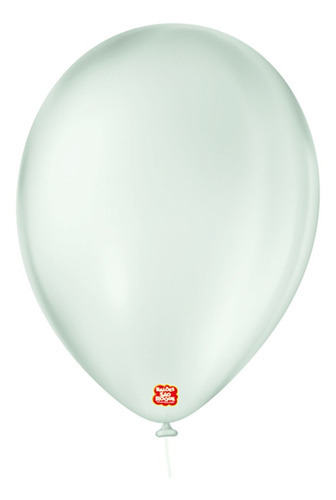 Balão De Festa Látex Cristal Baby - Cores - 7  18cm - 25 Un. Cor Verde