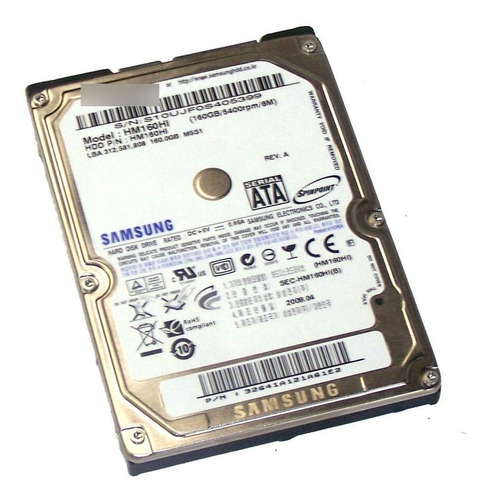 Disco Rigido 160gb Samsung Sata Notebook Netbook Ps3 Envios