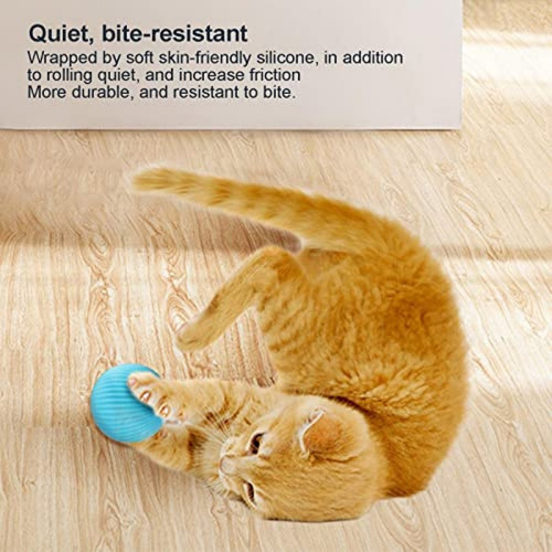 Imagen 6 de 6 de Pelota De Juguete De Gato Eléctrico Interactivo Para Gatito