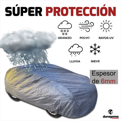 Imagen 2 de 9 de Funda Cubre Auto Cobertor Antigranizo Granizo Impermeable