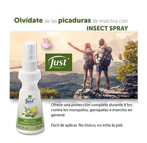 Imagen 6 de 7 de Insect Spray Natural Swiss Just Original Envío Gratis