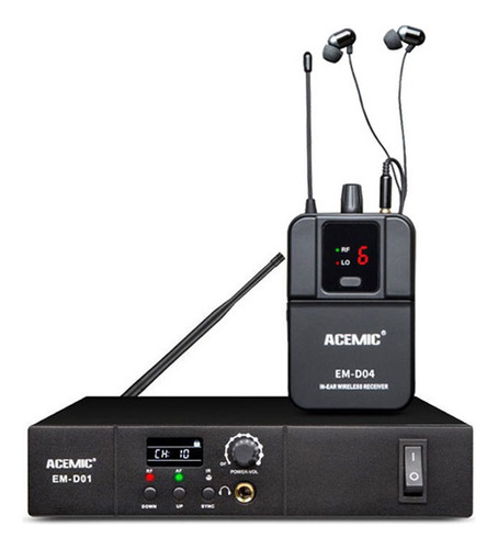 Sistema De Monitoreo Inalámbrico In Ear Acemic Em-d01