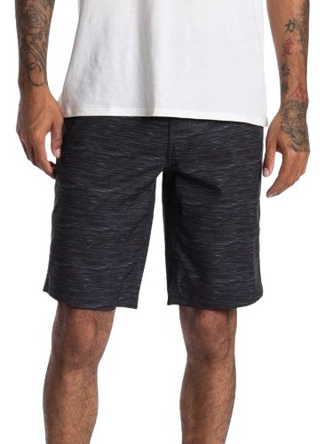 Short Hurley Hombre Híbrido Negro Talla 28 32 Nuevo