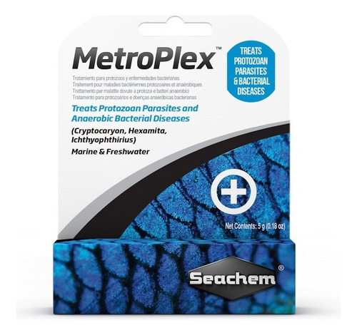 Medicamento Peces Seachem Metroplex 5gr