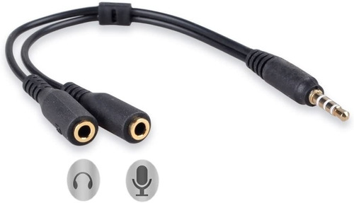 Conwork Auriculares Jack Adaptador Divisor Para iPhone, iPad