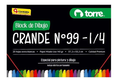 Block Dibujo 99 Torre 1/4 20 Hjs Grande