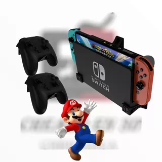 Kit Plus De Soportes Para Nintendo Switch + 2 Control