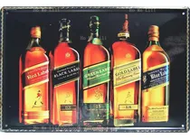 Comprar Placas Decorativa De Whisky Johnnie Walker Medidas 20x30cm