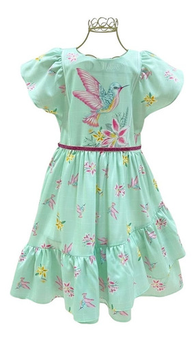Imagem 2 de 5 de Vestido De Festa Infantil Petit Cherie Beija Flor 21114