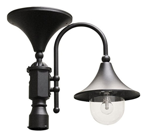 Gama Sonic Everest Solar Exterior Post Light Gs109fb Black F