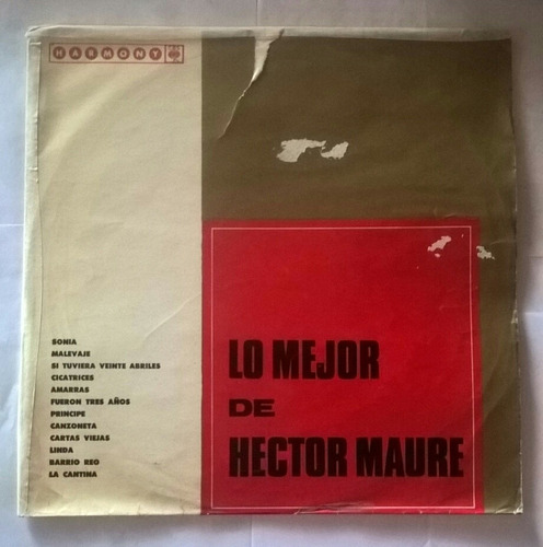 Disco Vinilo Hector Maure Lo Mejor De (autografiado) 