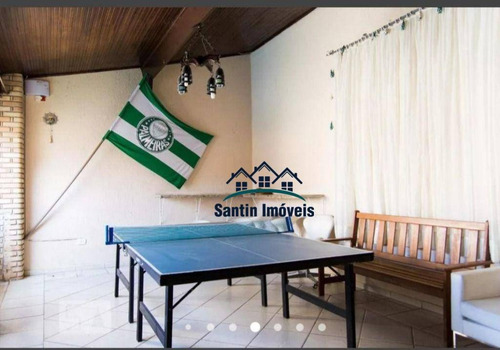 Imagem 30 de 30 de Sobrado Com 4 Quartos ( 03 Suítes , 01 Master ) Piscina, Espaço Gourmet, 04 Vagas À Venda, 241 M² - Vila Curuçá - Santo André/sp - So0441