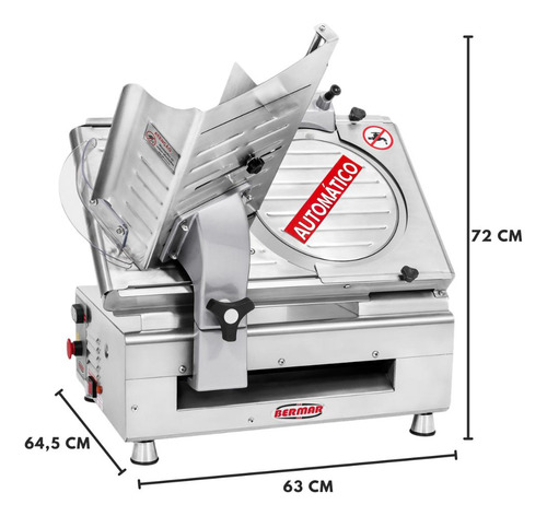 Cortador Frios Automático Lâmina Inox Bm95 Pf Bivolt Bermar
