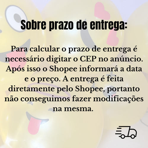 150 Bolas De Vinil Emoji Amarela Dente De Leite No Atacado